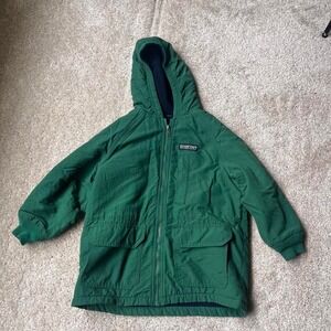 lands end Green puffer Jacket Size L